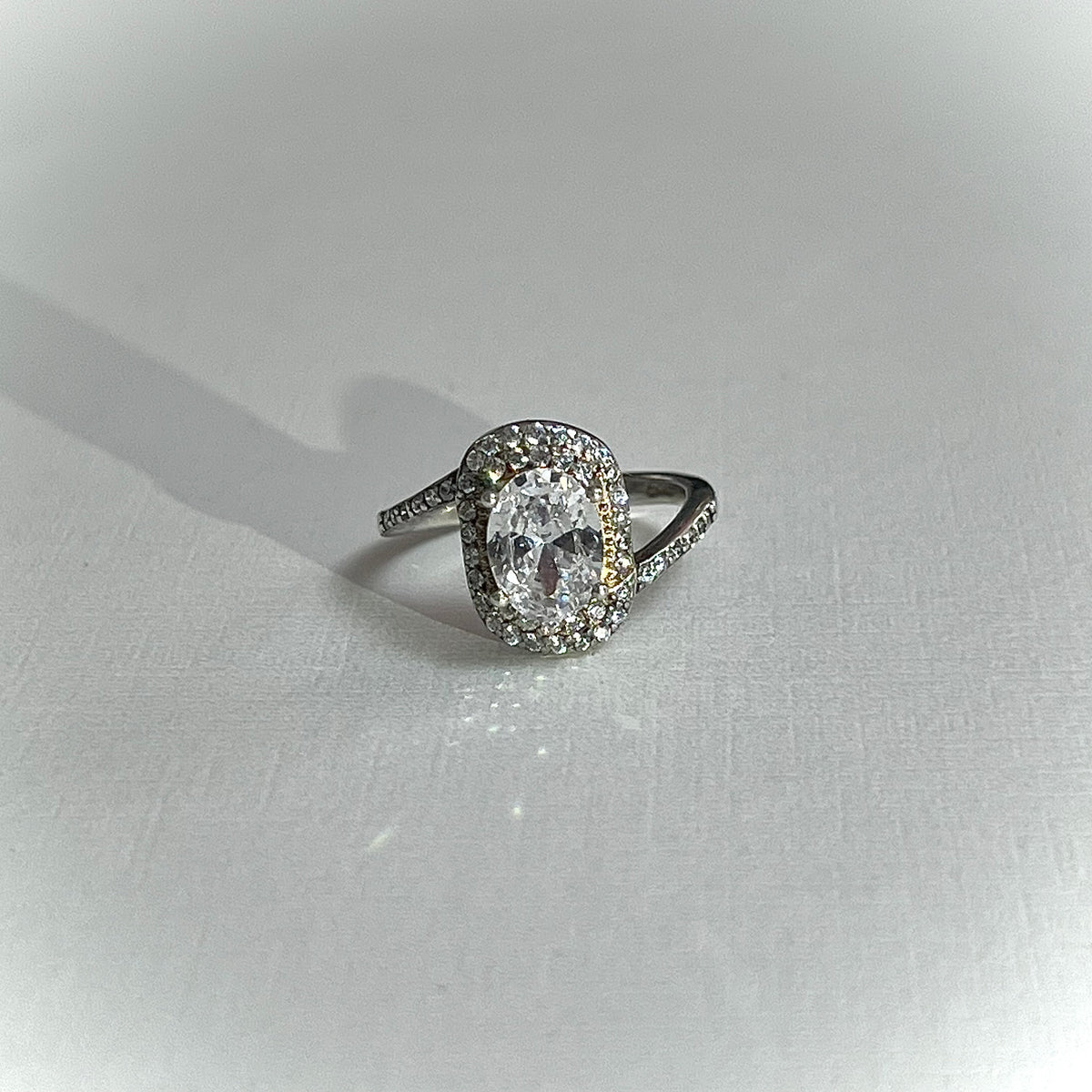 Anillo Cristal Ovalado