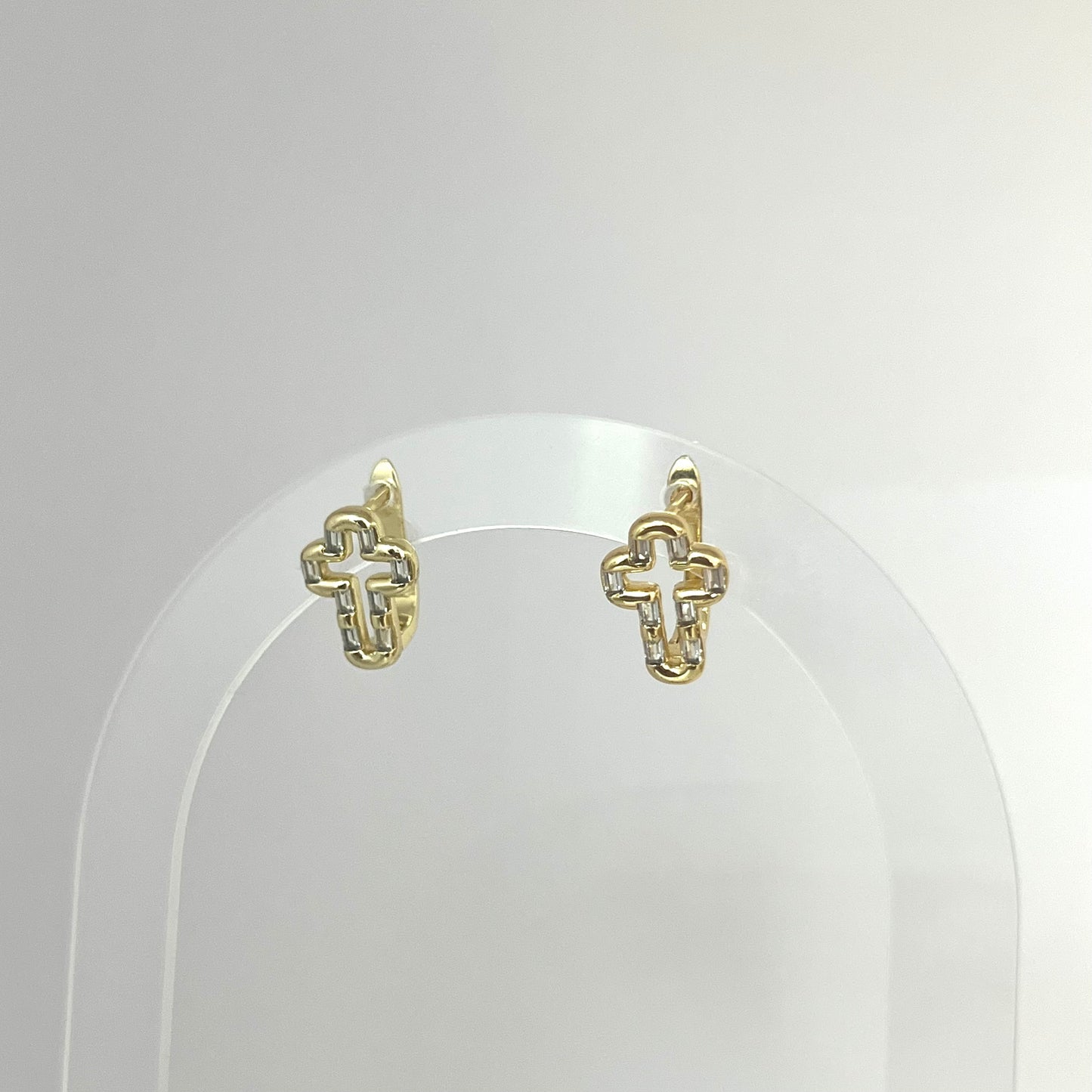 Hollow Cross Earrings