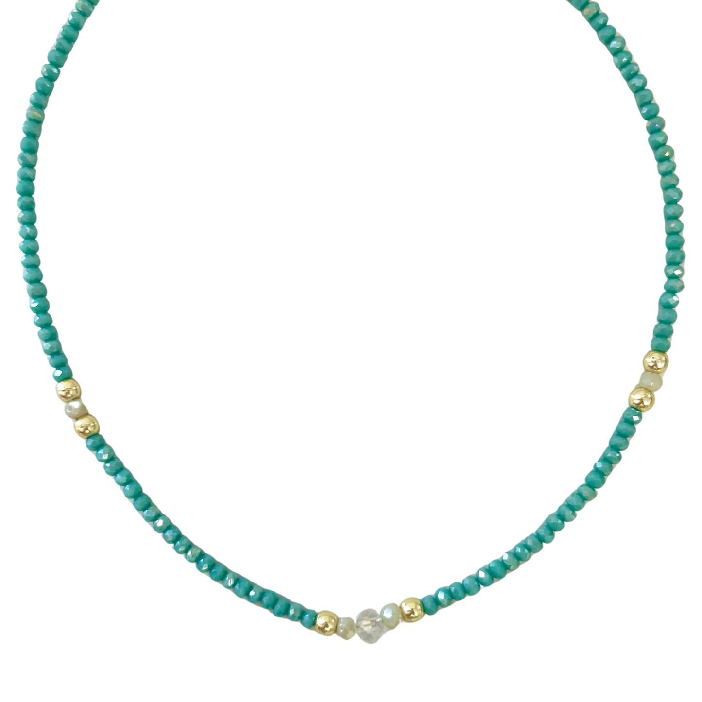 Turquoise Crystal Necklace
