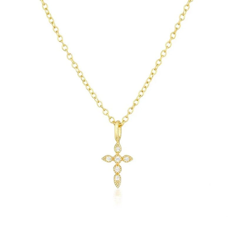Sterling Silver Mini Cross Necklace