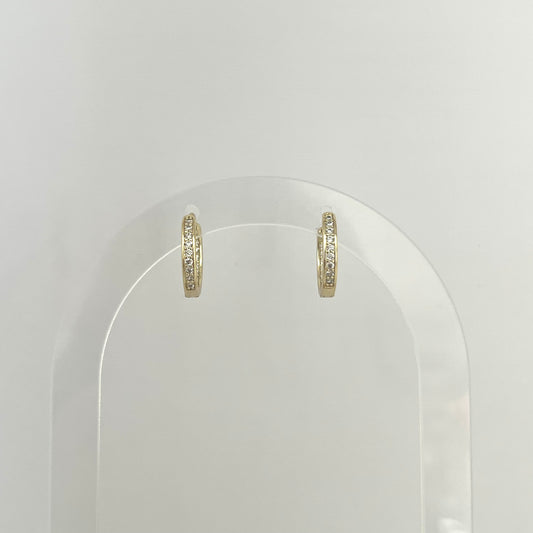 Argollas Doble Cristal