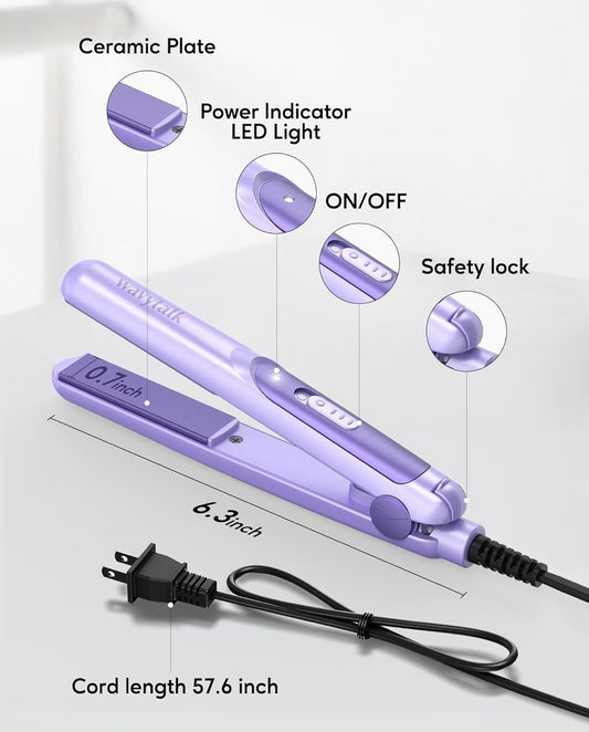 Purple Mini Hair Straightener
