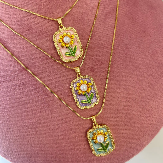 Sunflower Necklace