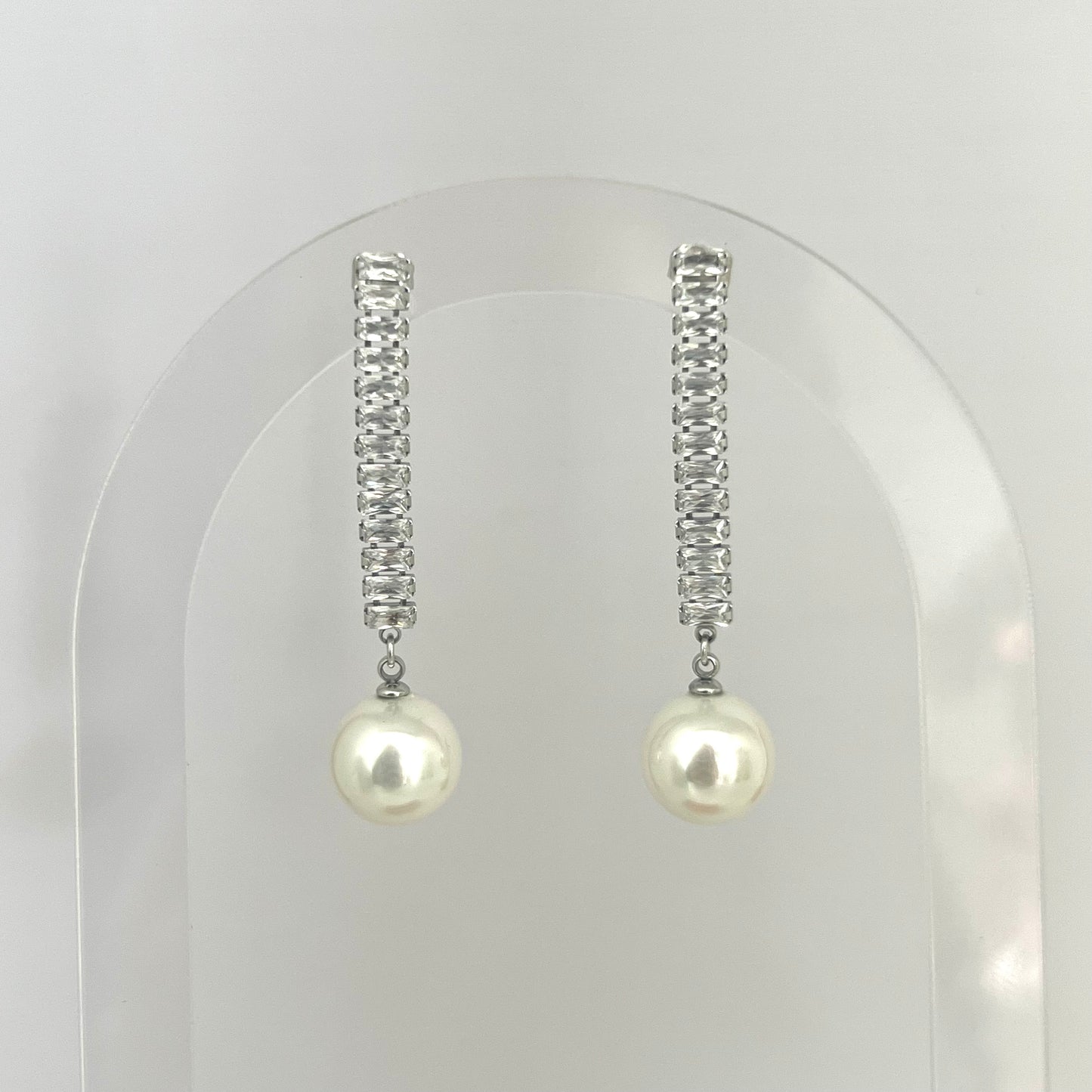 Long Pearl Earrings