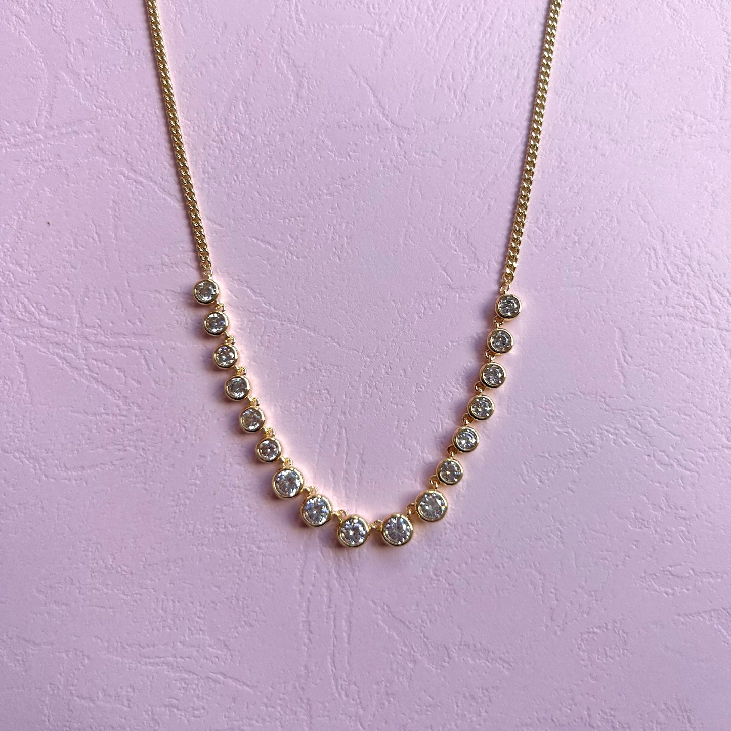 Round Zircons Necklace