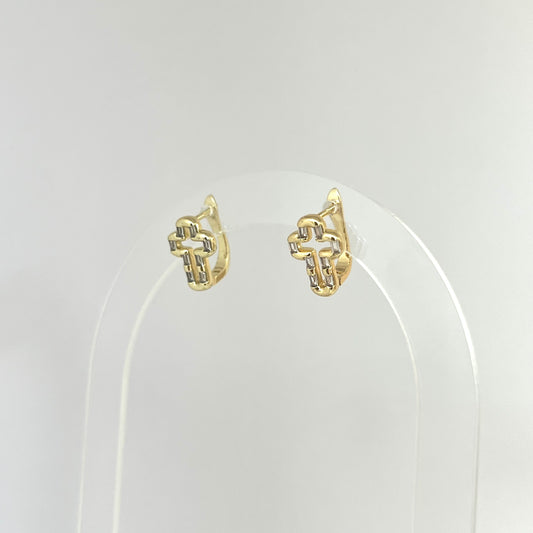 Hollow Cross Earrings