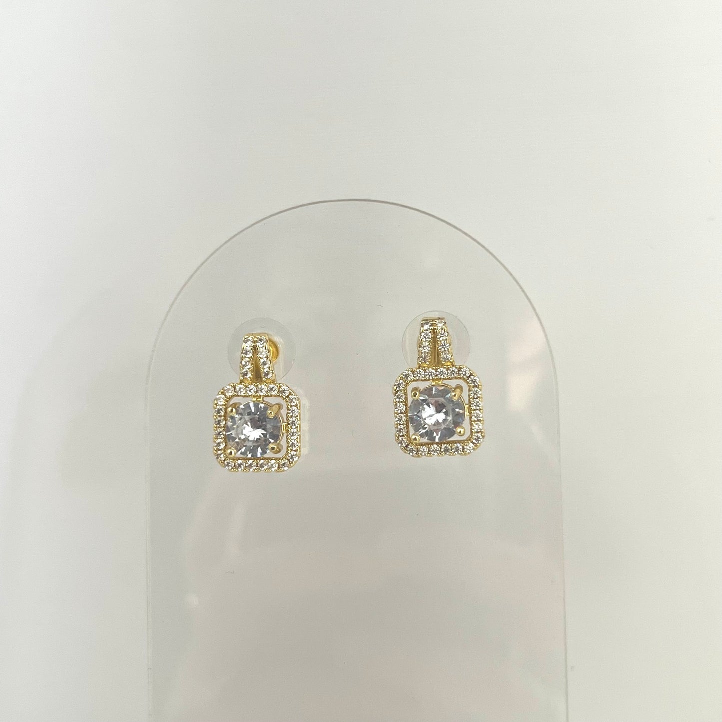 Square Diamond Studs