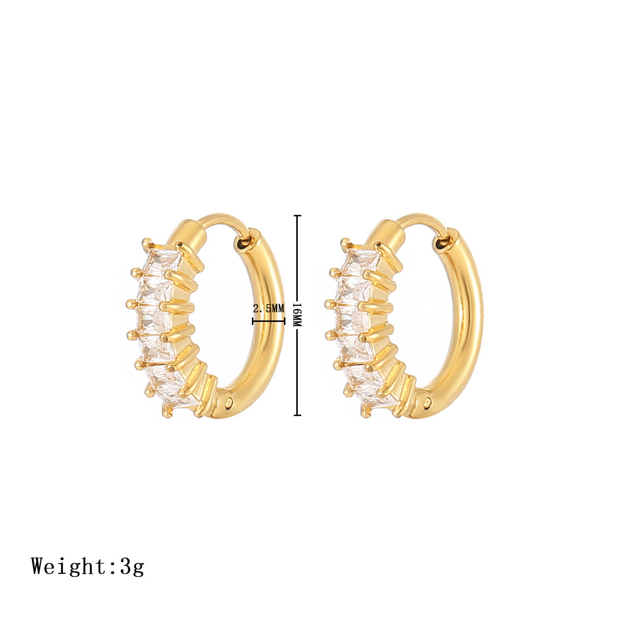 Medium Dainty Hoops