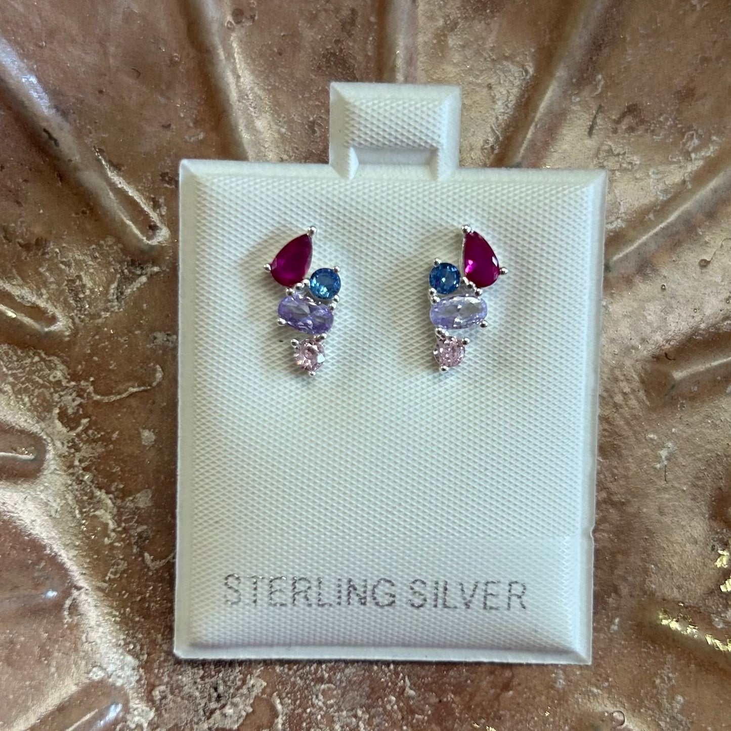 Dainty Pink & Blue Studs