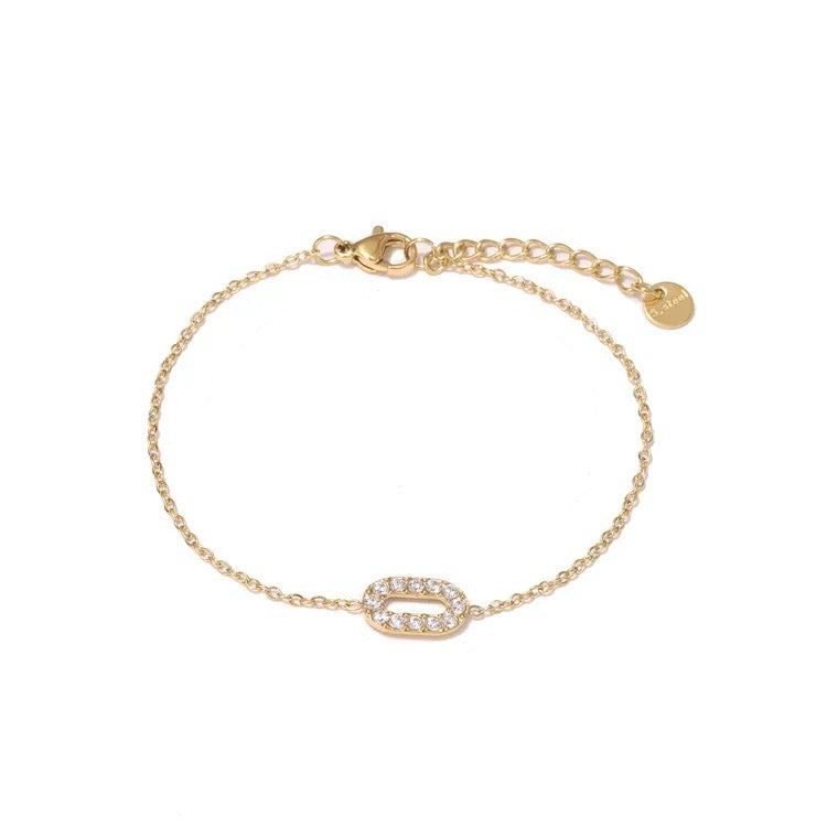 Golden Dainty Link Bracelet