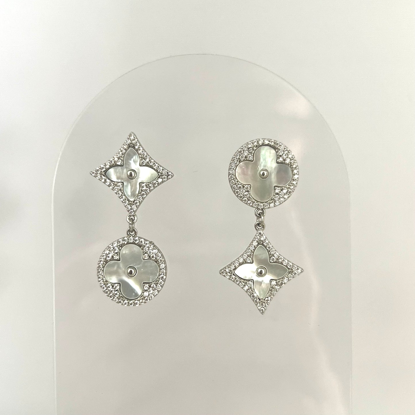 Aretes Plateados