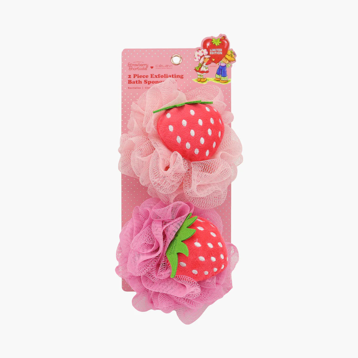 Strawberry Shortcake Exfoliating Bath Sponge Set
