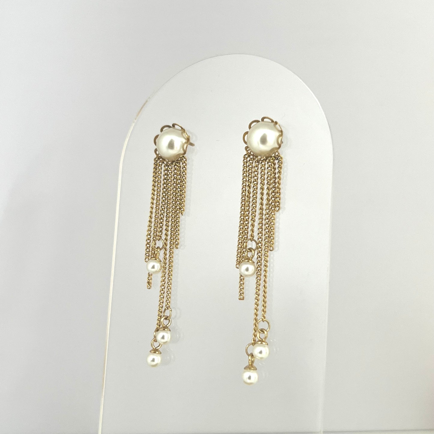 Long Pearl Earrings