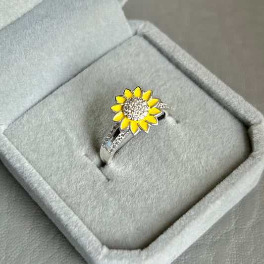 Anillo Giratorio Girasol