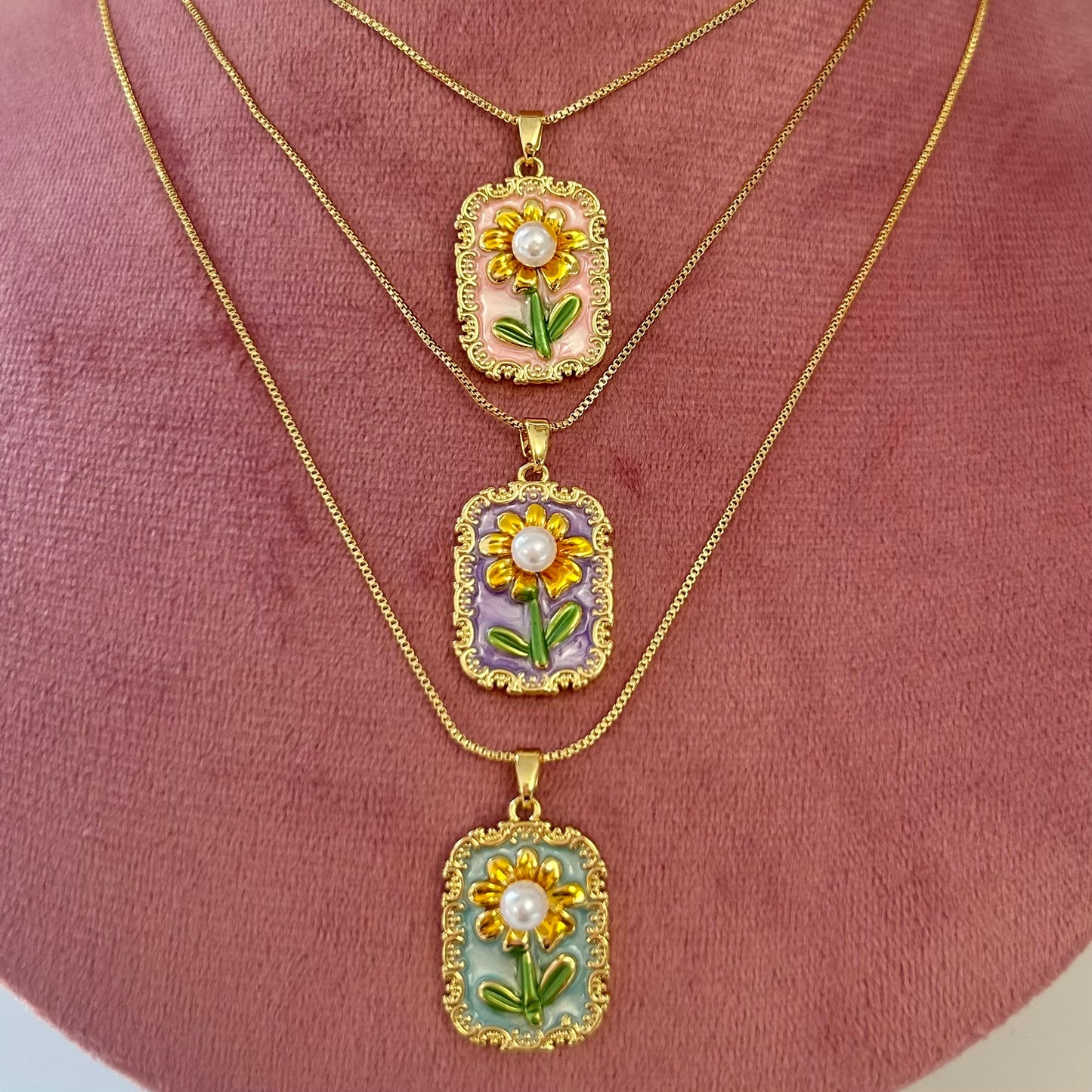 Sunflower Necklace