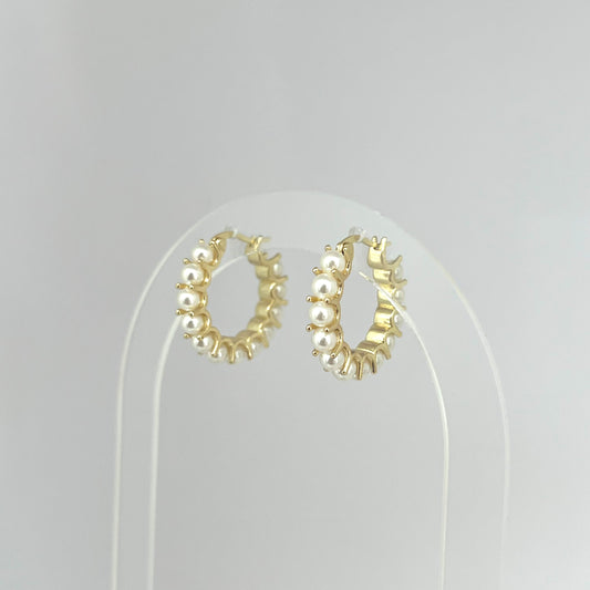 Pearl hoops