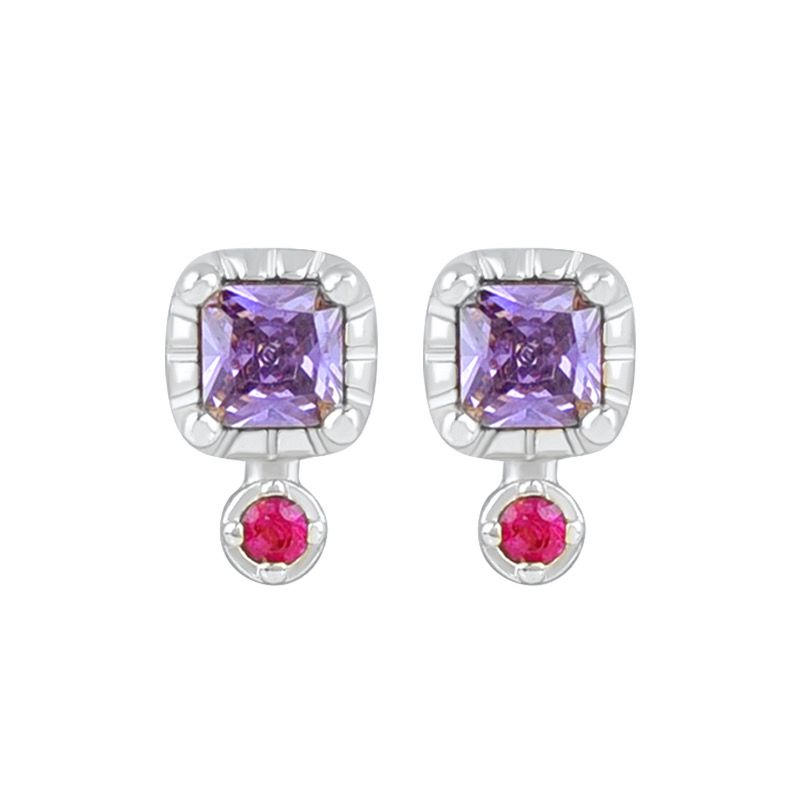 Purple & Pink Studs
