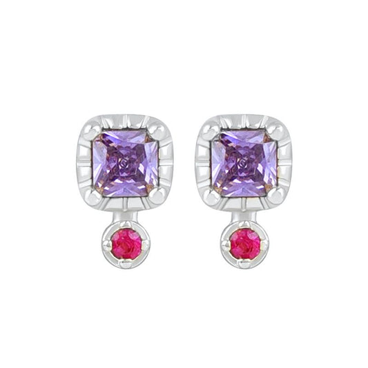 Purple & Pink Studs