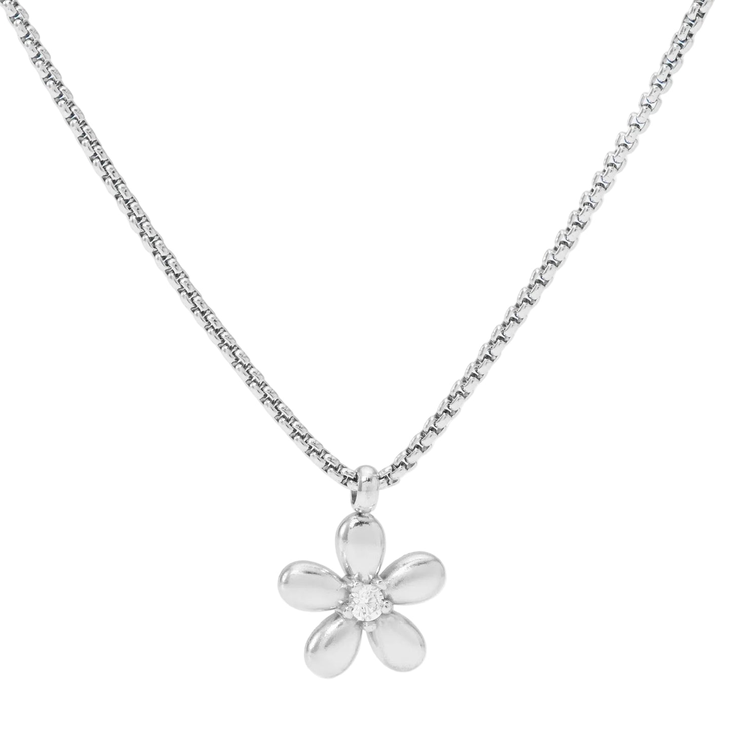 Silver Flower Necklace
