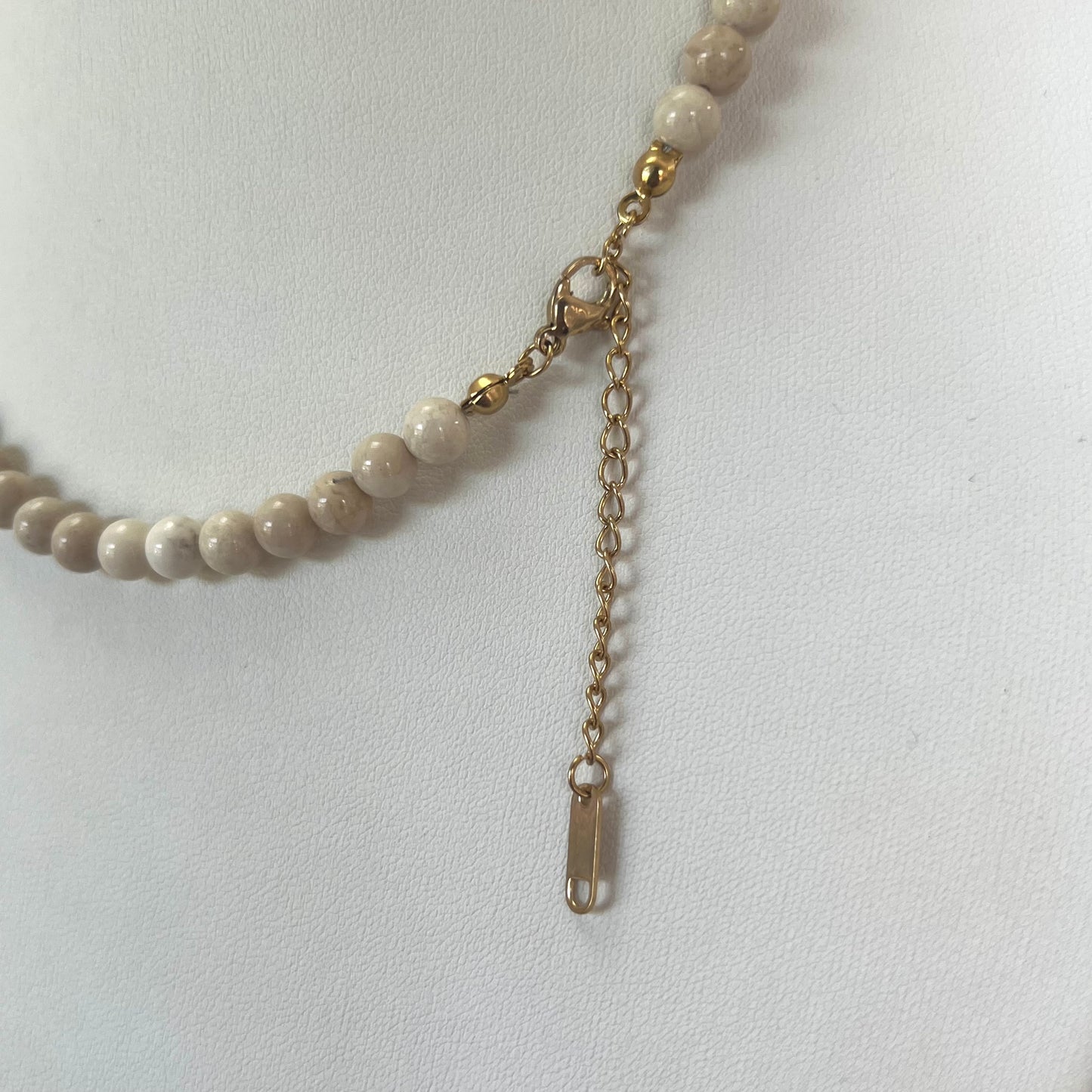 Beige Bead Necklace
