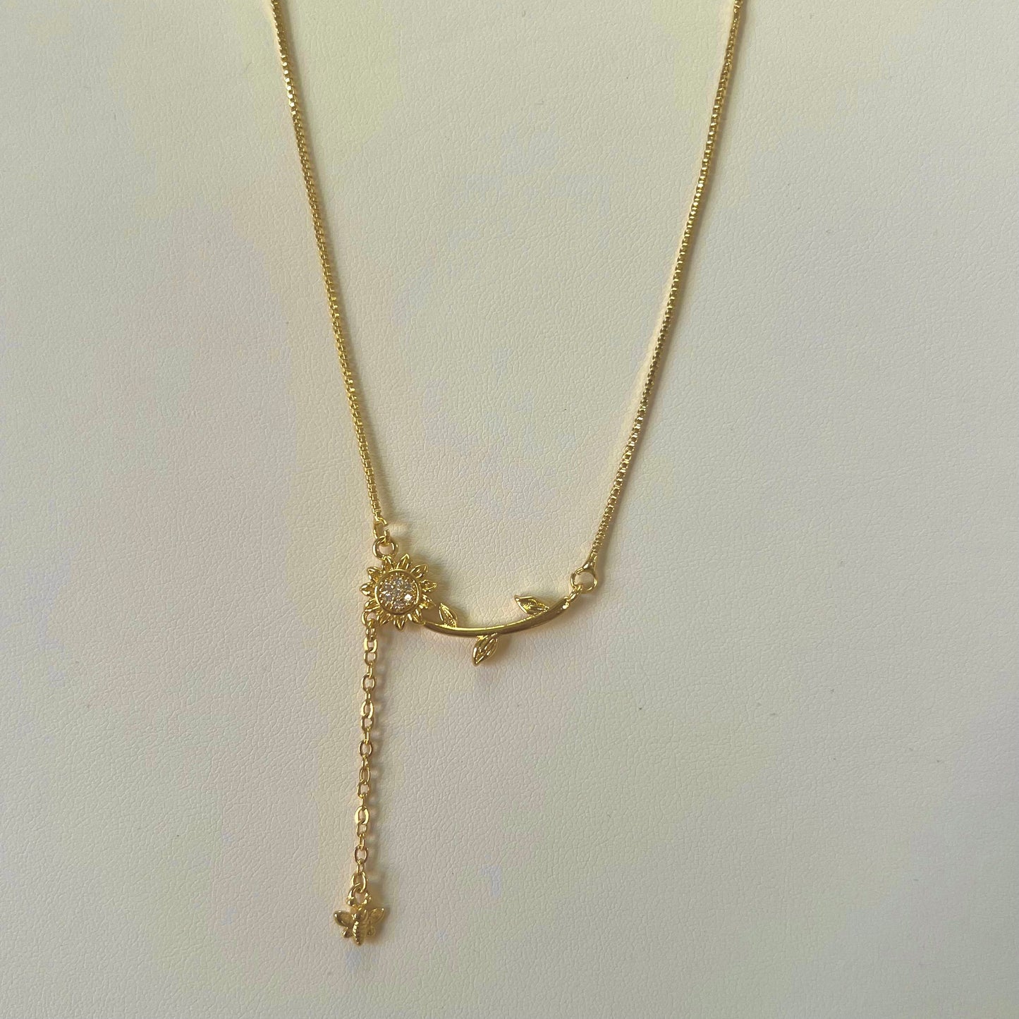 Flower & Butterfly Necklace