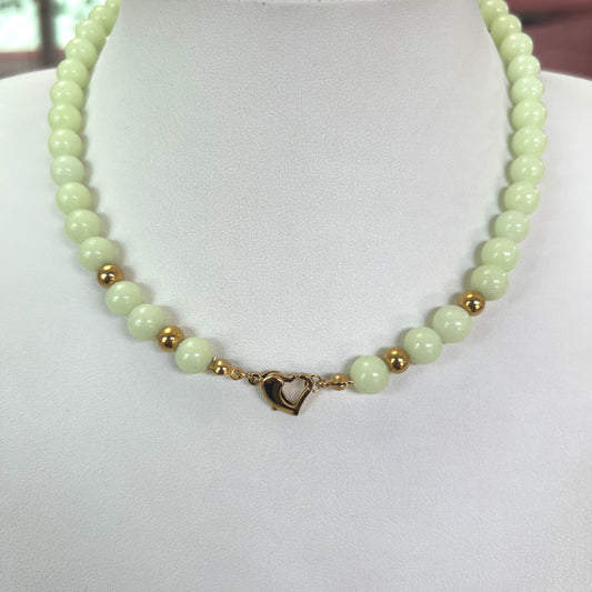 Green Heart Necklace