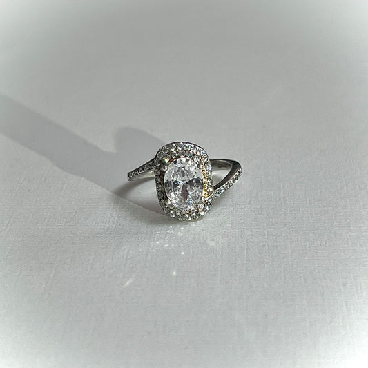 Anillo Cristal Ovalado