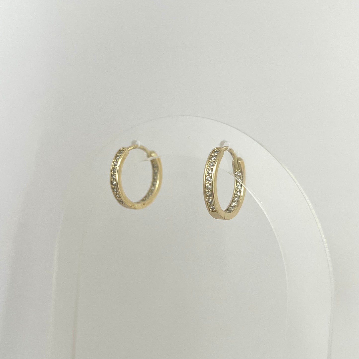 Argollas Doble Cristal