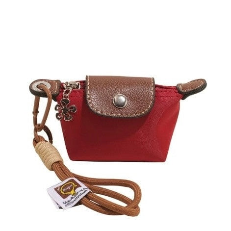 Red Mini Le Pliage Pouch Keychain