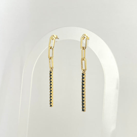 Black Chain Earrings