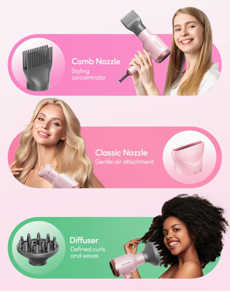 Wavytalk Pink Hair Dryer