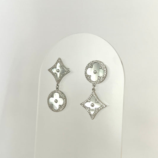 Aretes Plateados