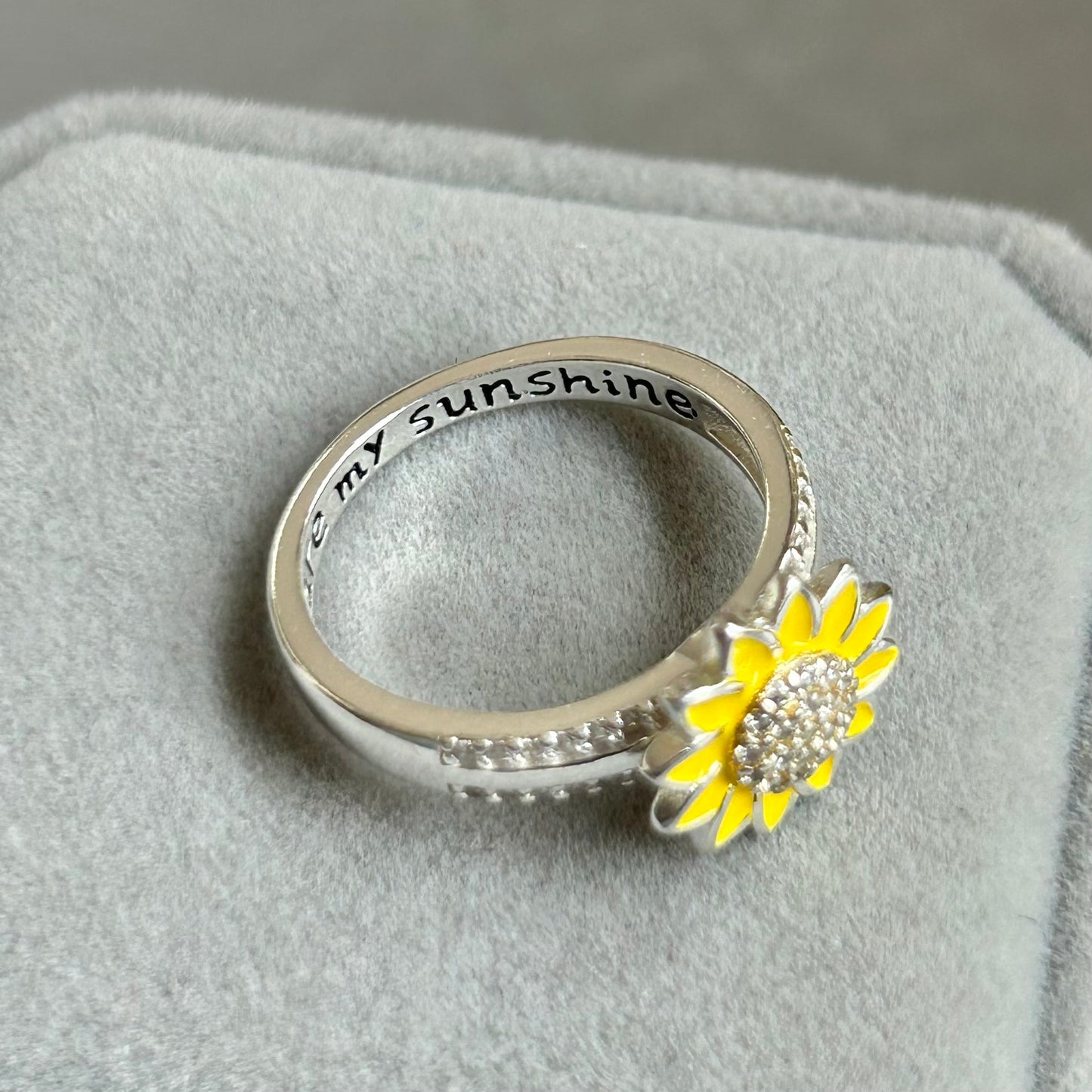 Anillo Giratorio Girasol