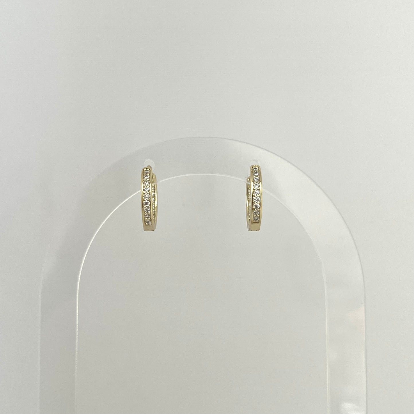 Argollas Doble Cristal
