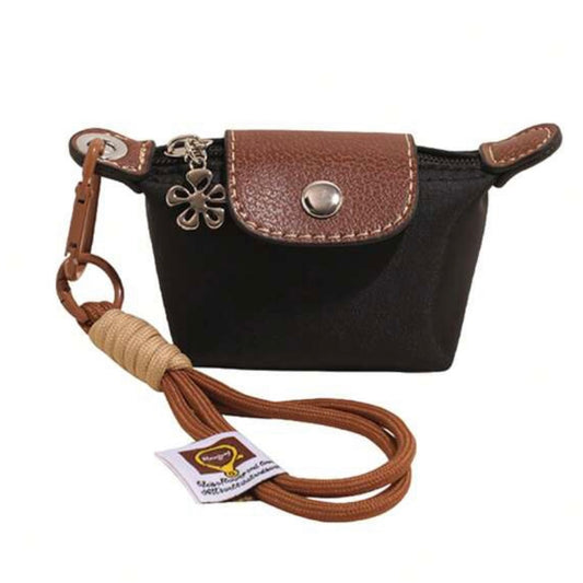 Black Mini Le Pliage Pouch Keychain