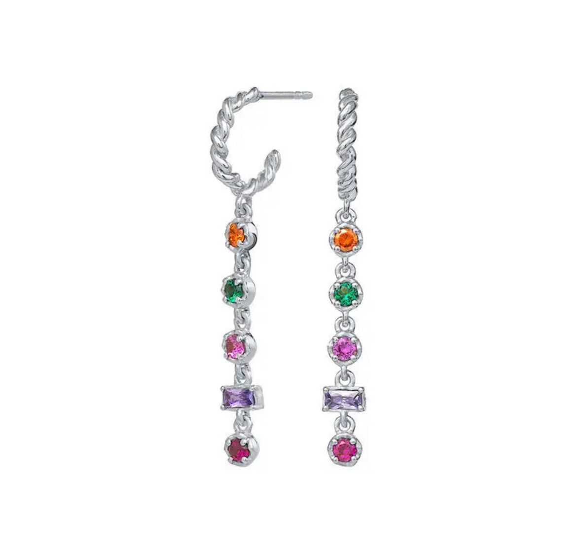 Long Rainbow Earrings