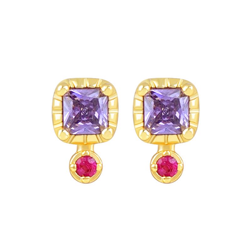 Purple & Pink Studs