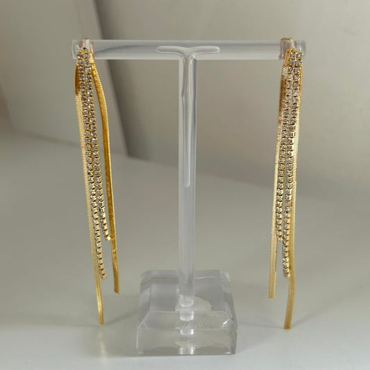 Multi Chain Dainty Earrings