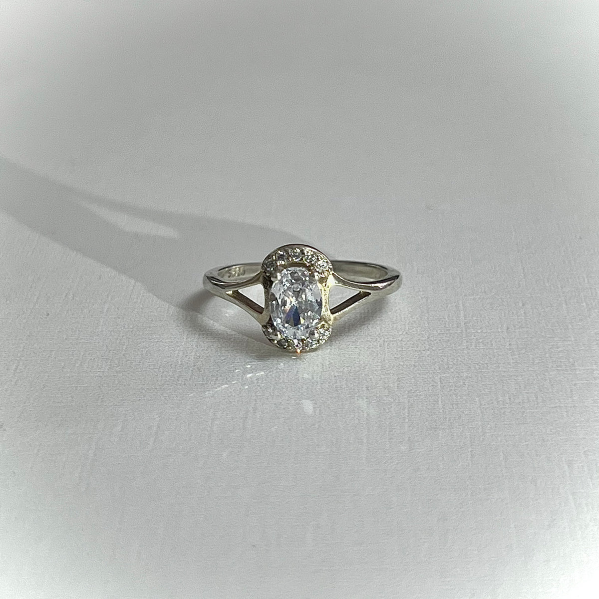 Anillo Cristal Ovalado