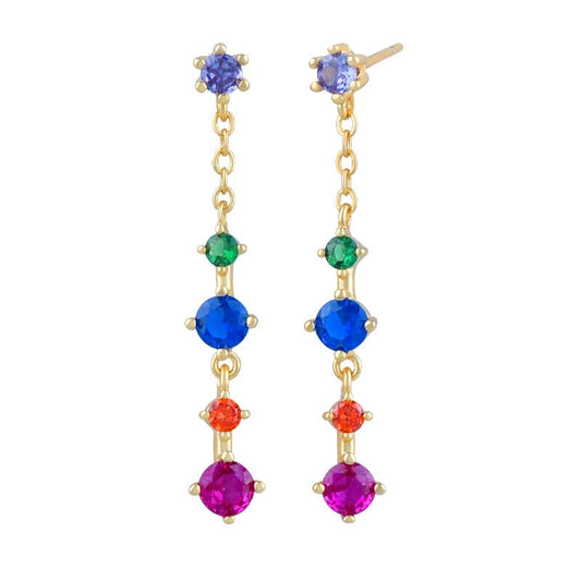 Rainbow Long Earrings