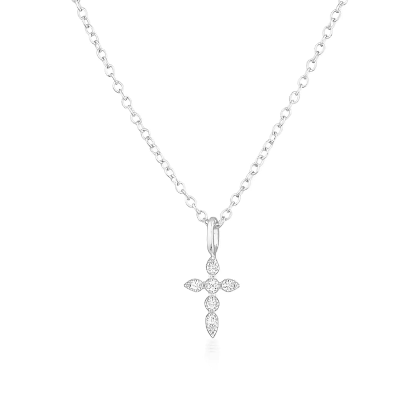 Sterling Silver Mini Cross Necklace