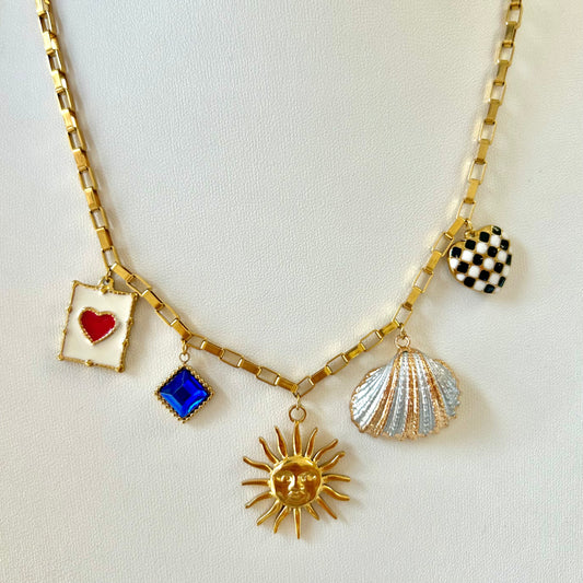 Sun Charm Necklace
