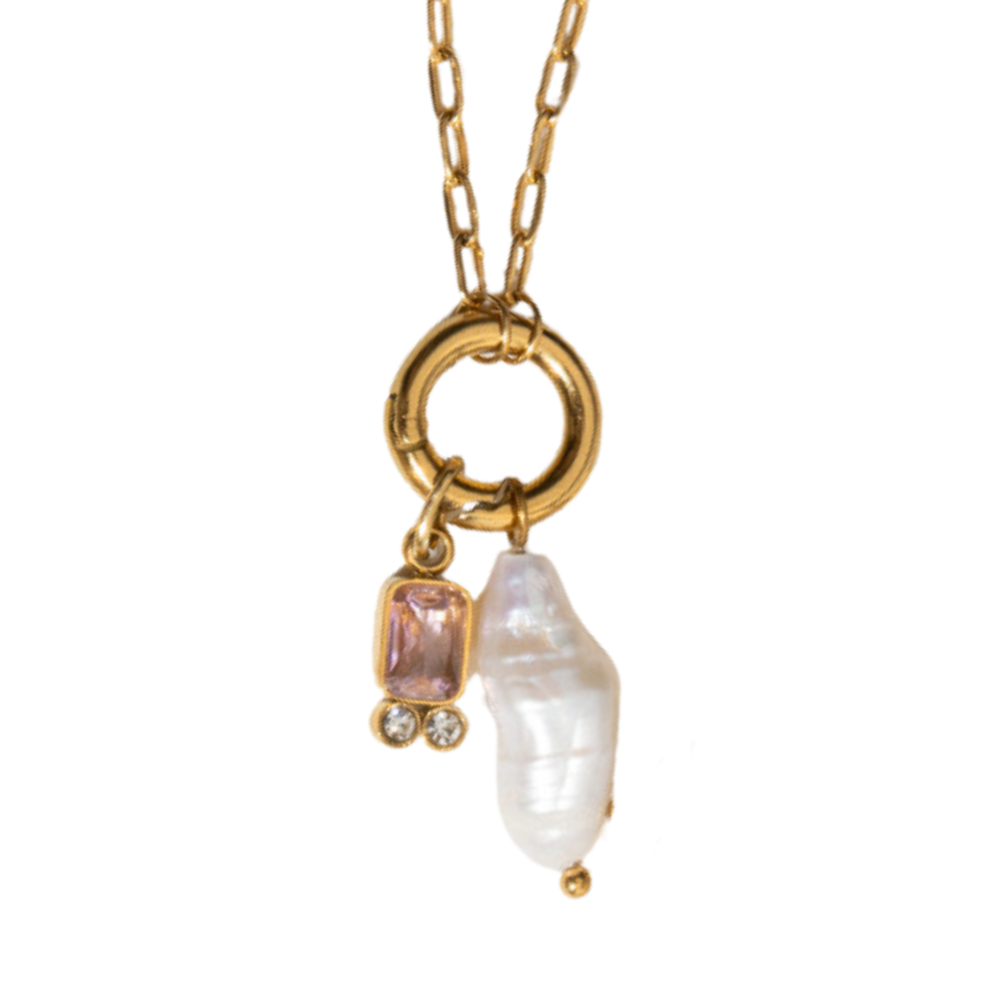 Baroque Birthstone Necklace