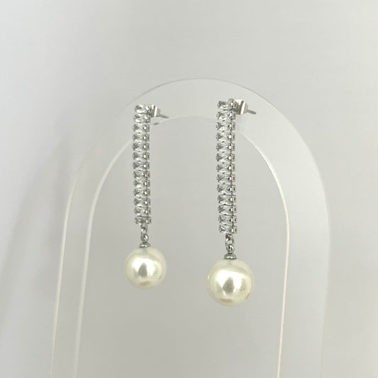 Long Pearl Earrings