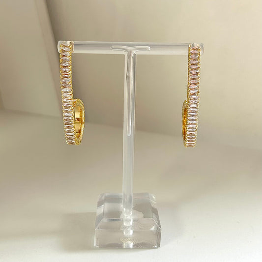 Baguette Long Earrings