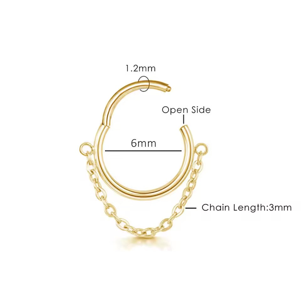 Chain Helix Hoop