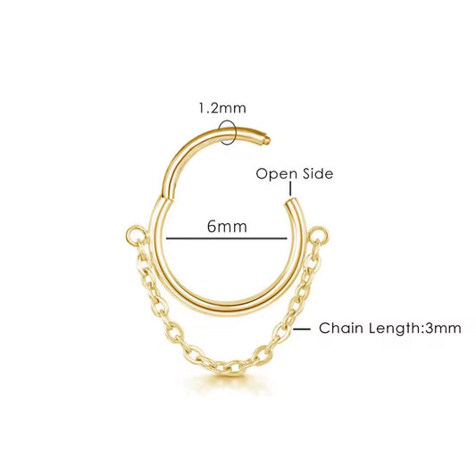 Chain Helix Hoop