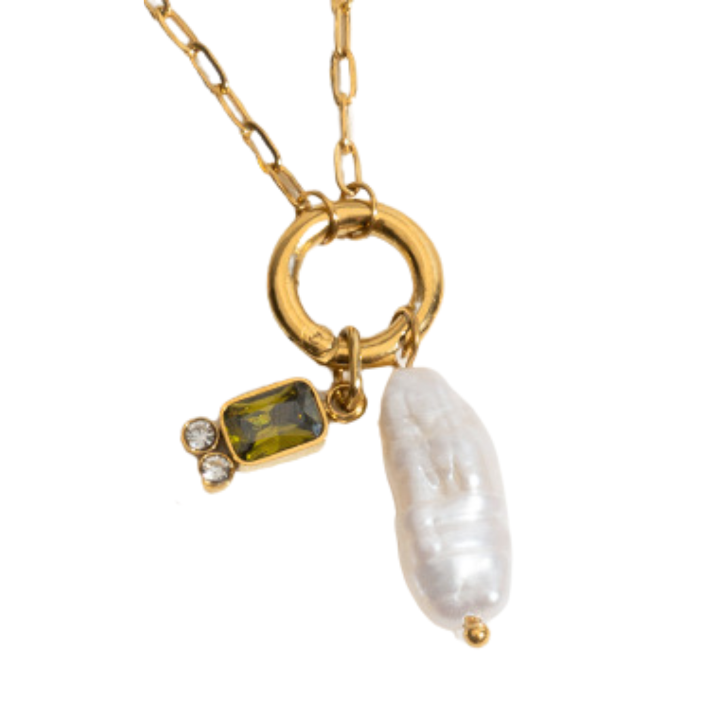 Baroque Birthstone Necklace