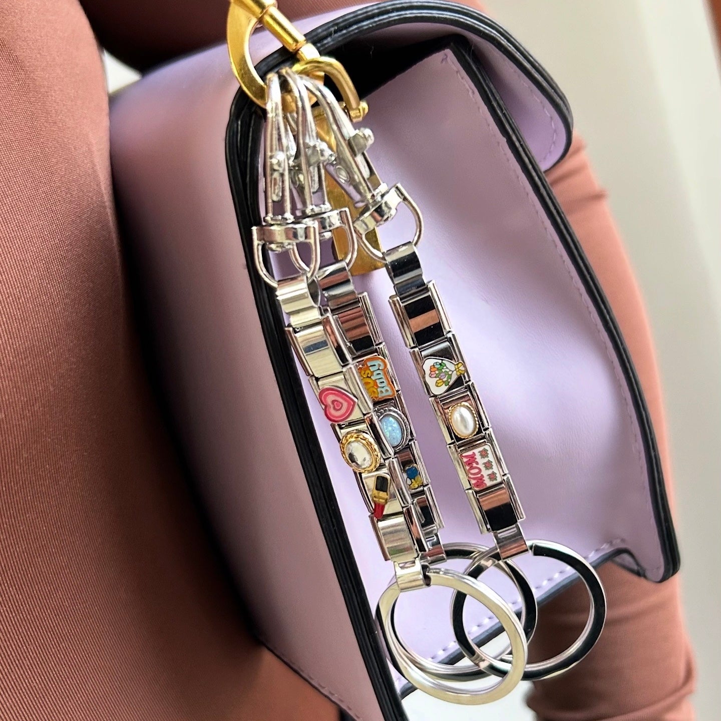 Italian Charm Keychain