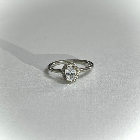 Anillo Cristal Ovalado